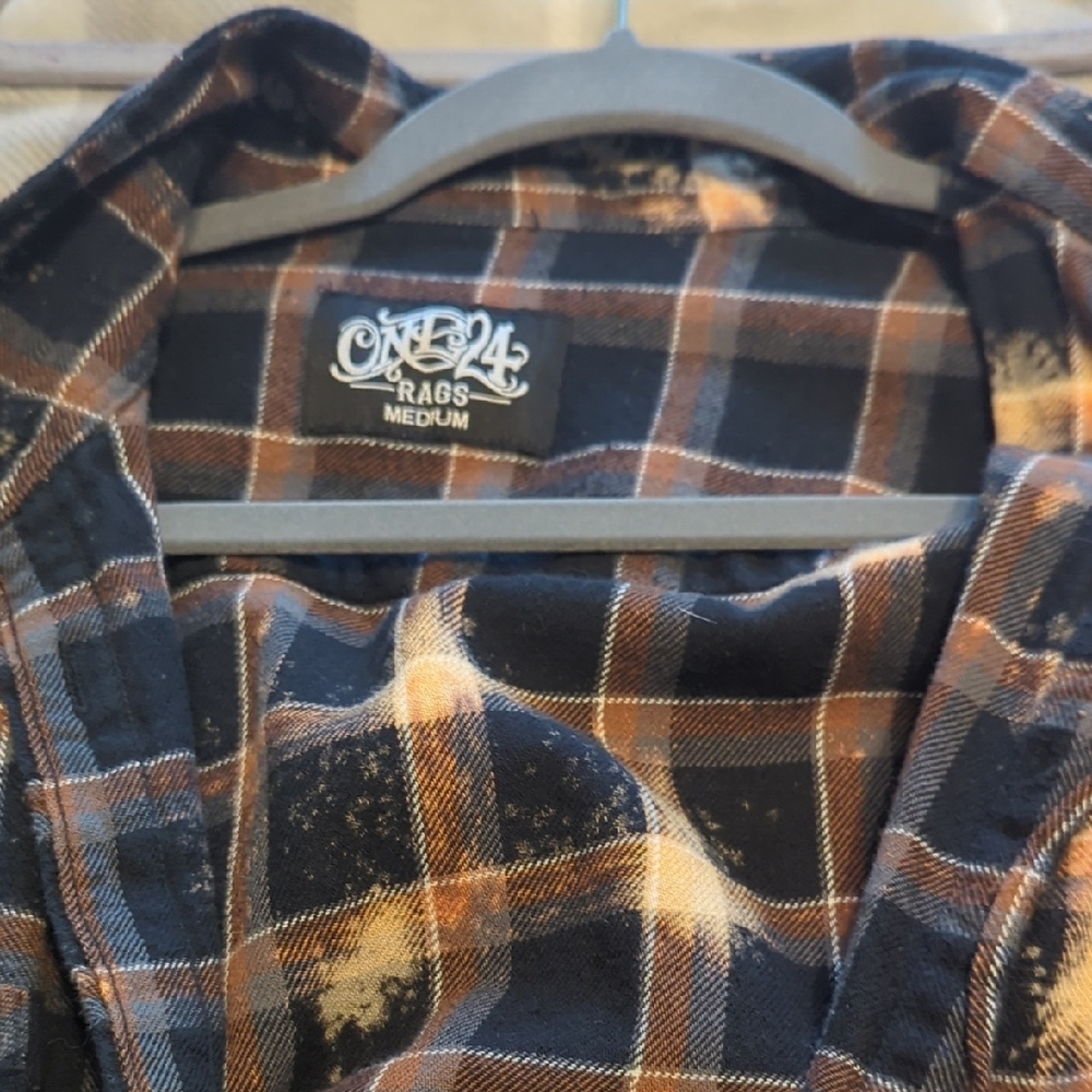 ON24 Rags Plaid Flannel Shirt